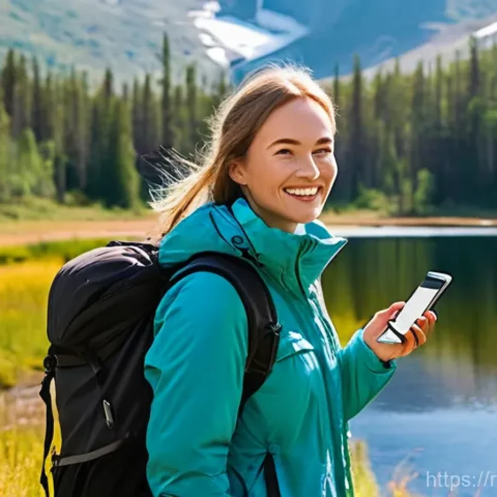 관광 정책 - **Prompt:** A cheerful Russian woman in her late 20s to early 30s, stylishly dressed in comfortable ...